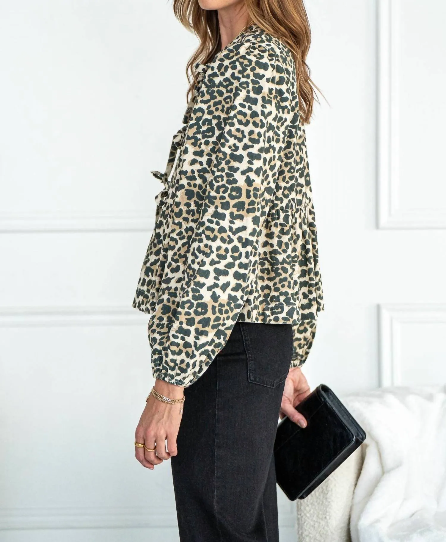 Aaron & Amber - Danza Long Sleeve Bow Top