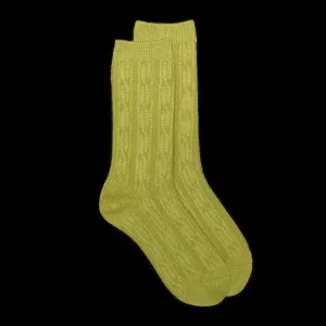 Cable Knit S Dress Socks