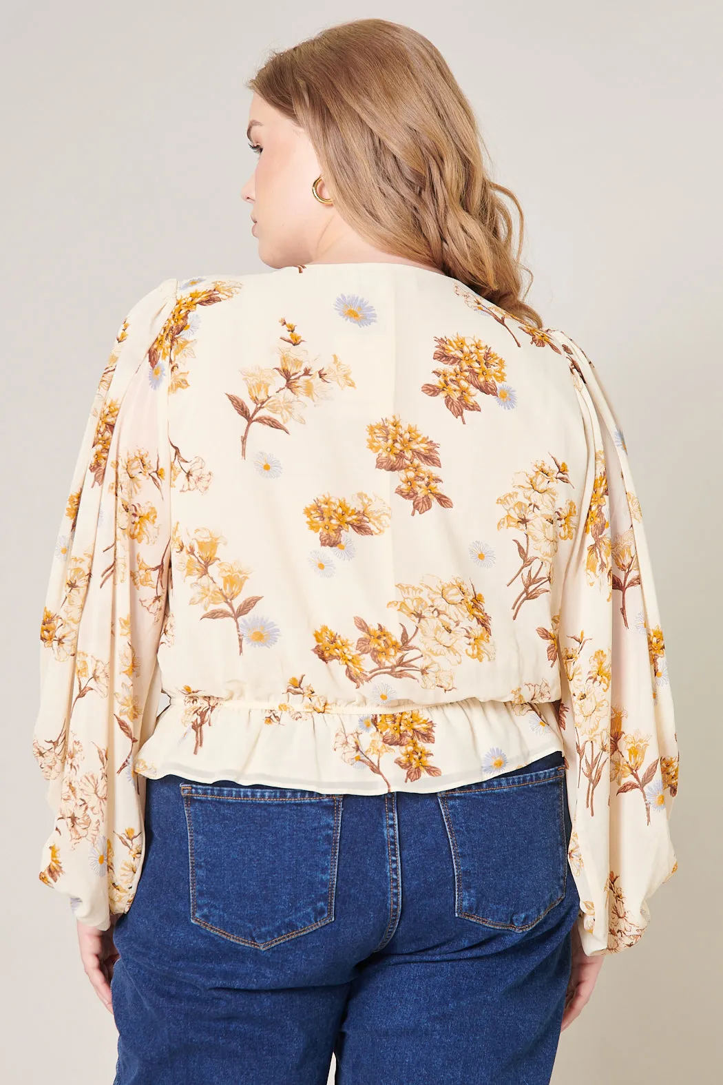 Clarabelle Honey Ways Balloon Sleeve Blouse Curve