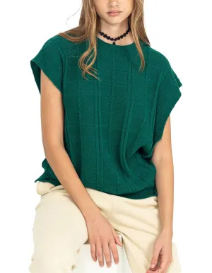 Hyfve Oversized Cable Sweater Vest