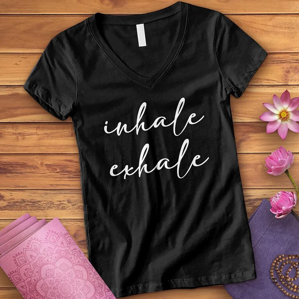 Inhale-Exhale V-Neck