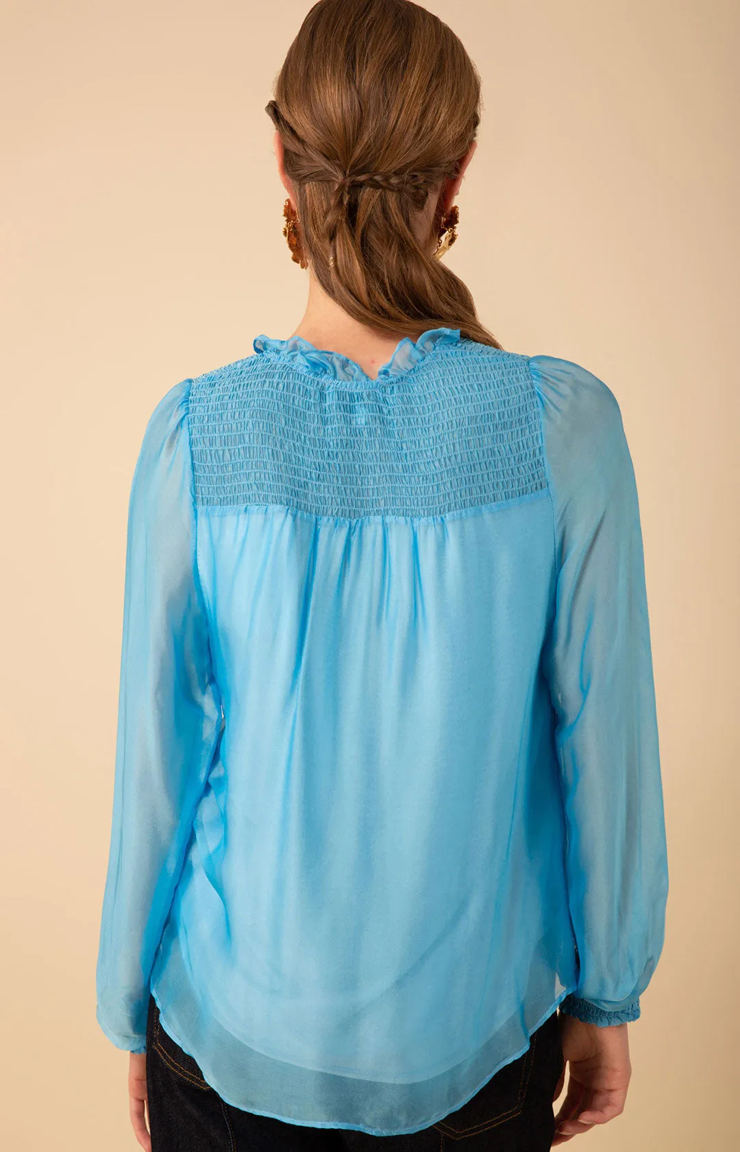 Lucia Solid Chiffon Top