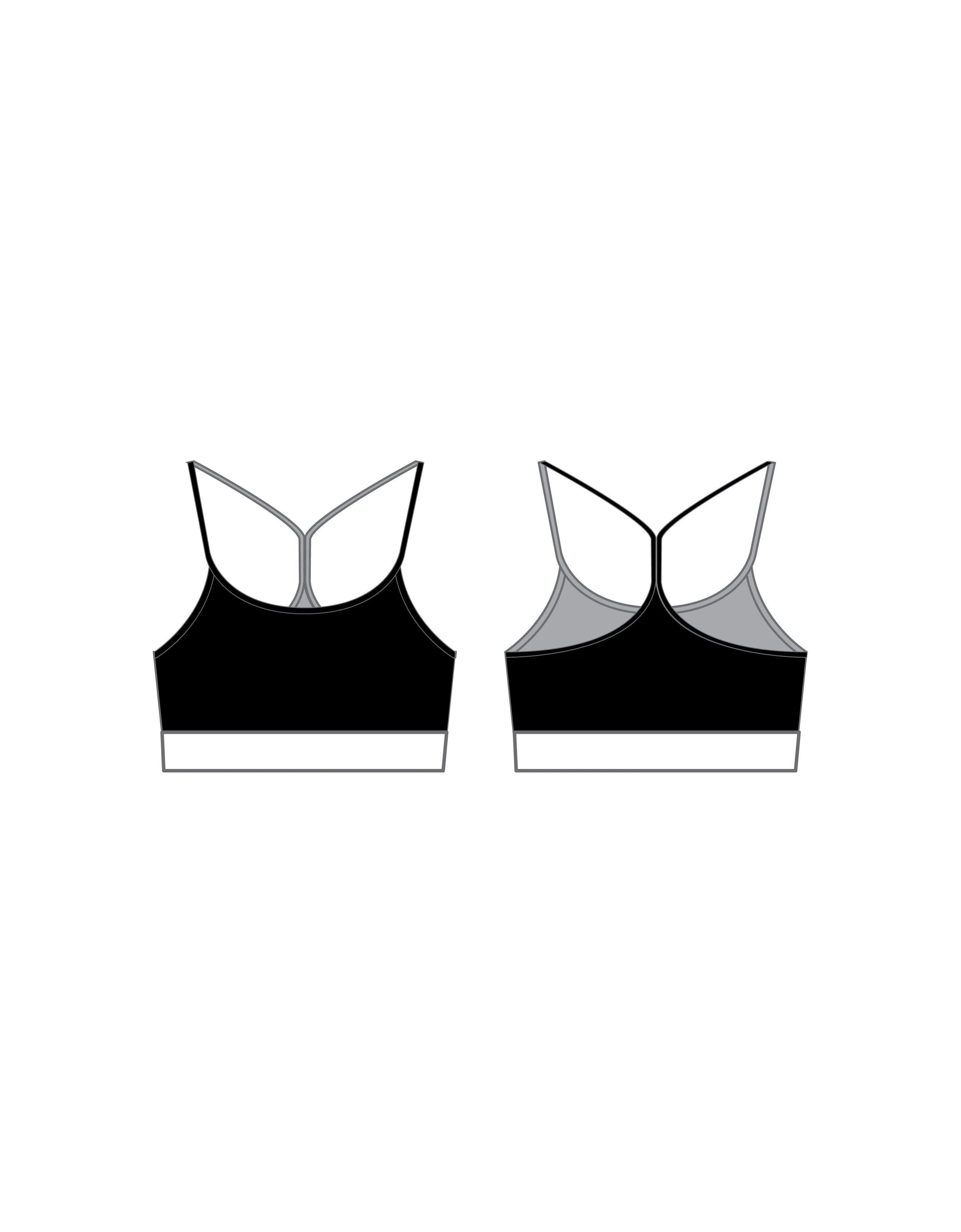 Painted Popcolour Racer Strap Crop