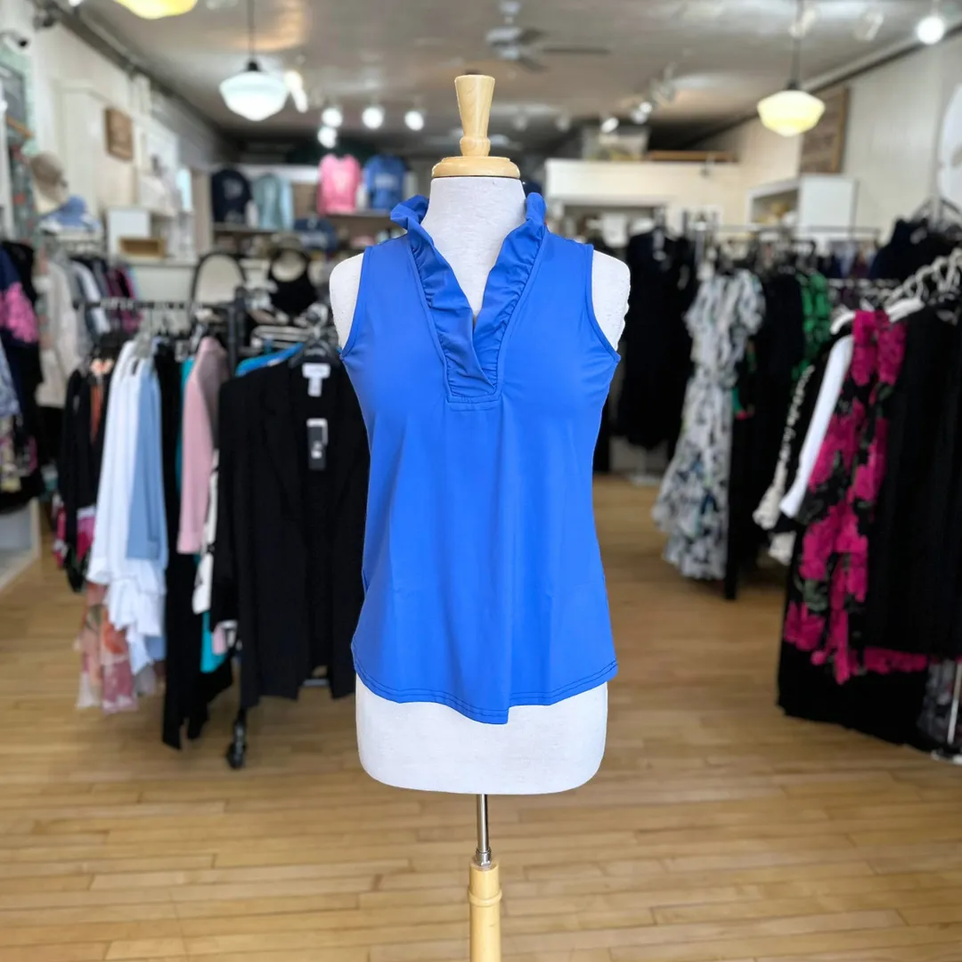 Ruffle V-Neck Tank