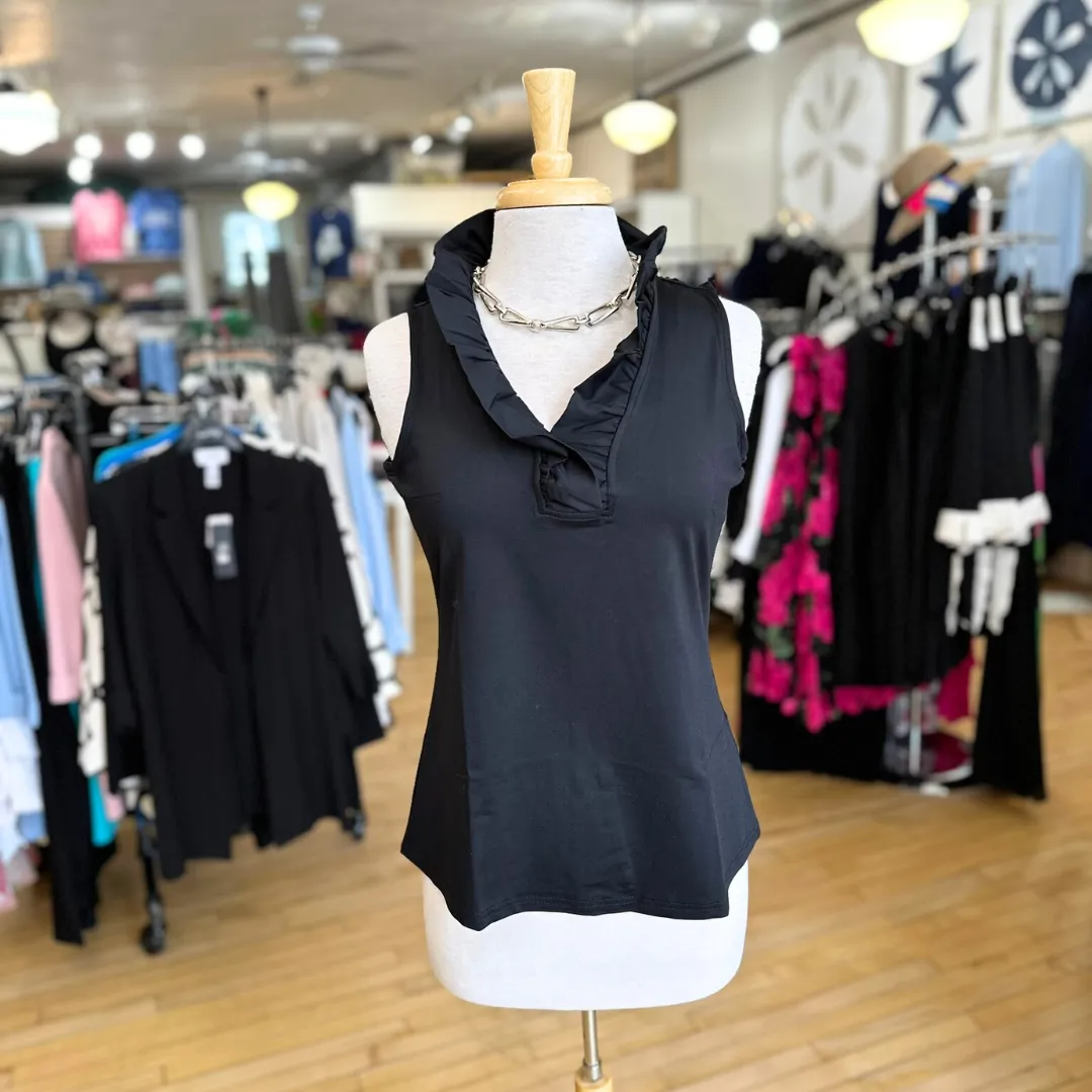 Ruffle V-Neck Tank
