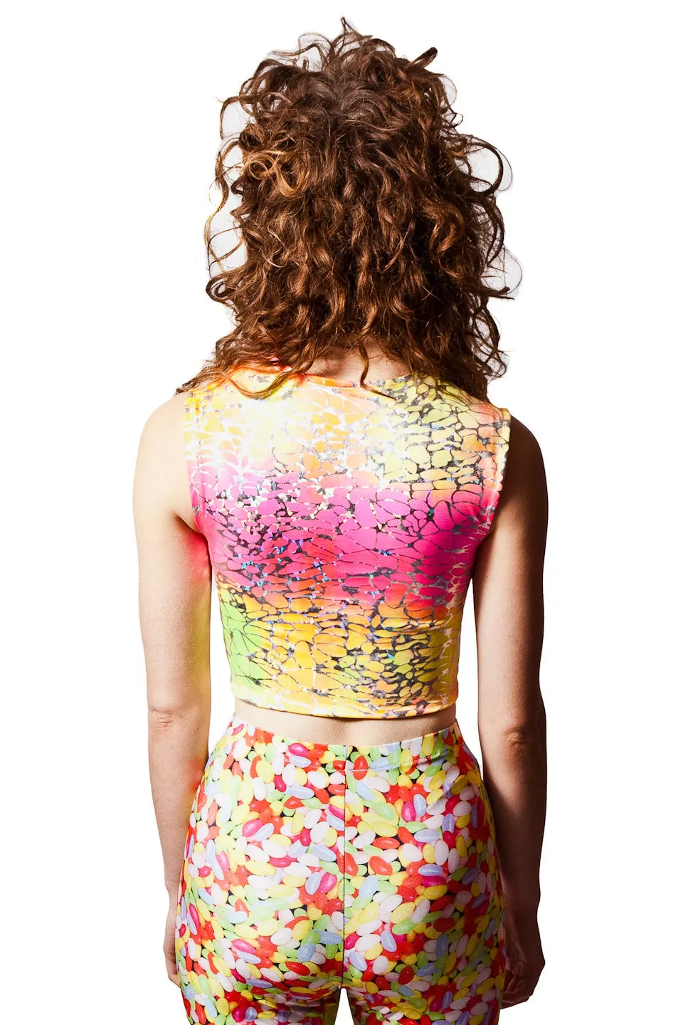 Tequila Sunrise Reversible Crop Top