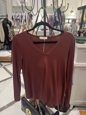 (XS) Long Sleeve V-Neck